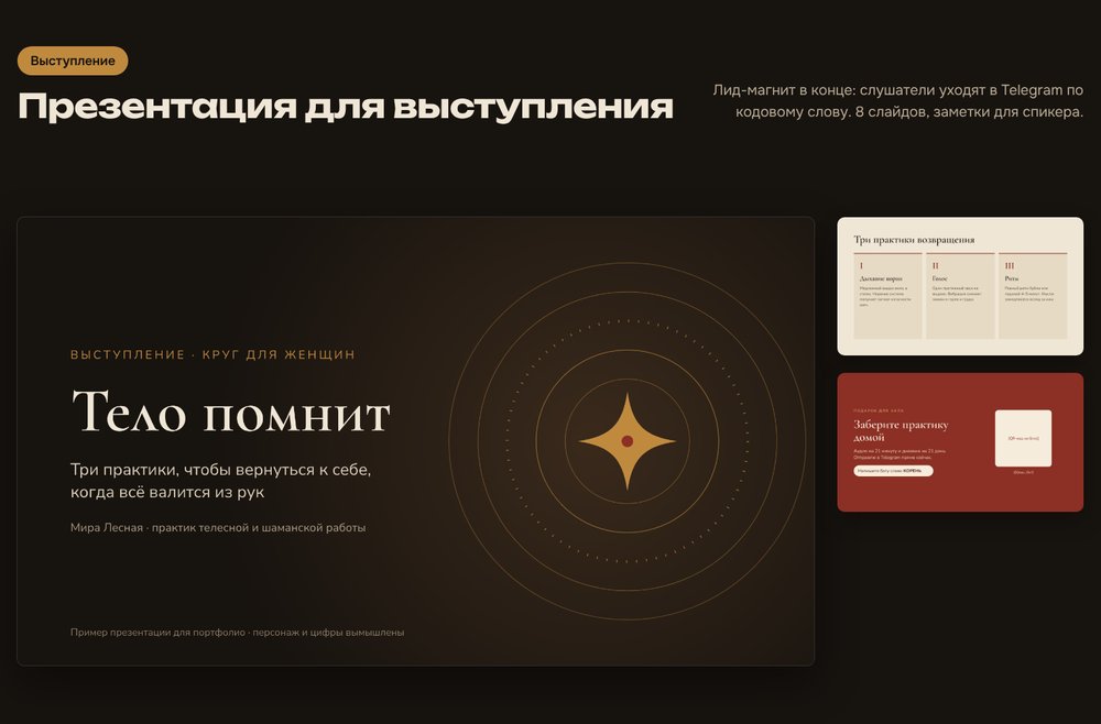 Пример презентации для выступления эксперта с подарком в конце